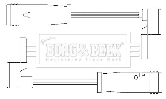 BORG & BECK Indikators, Bremžu uzliku nodilums BWL3050